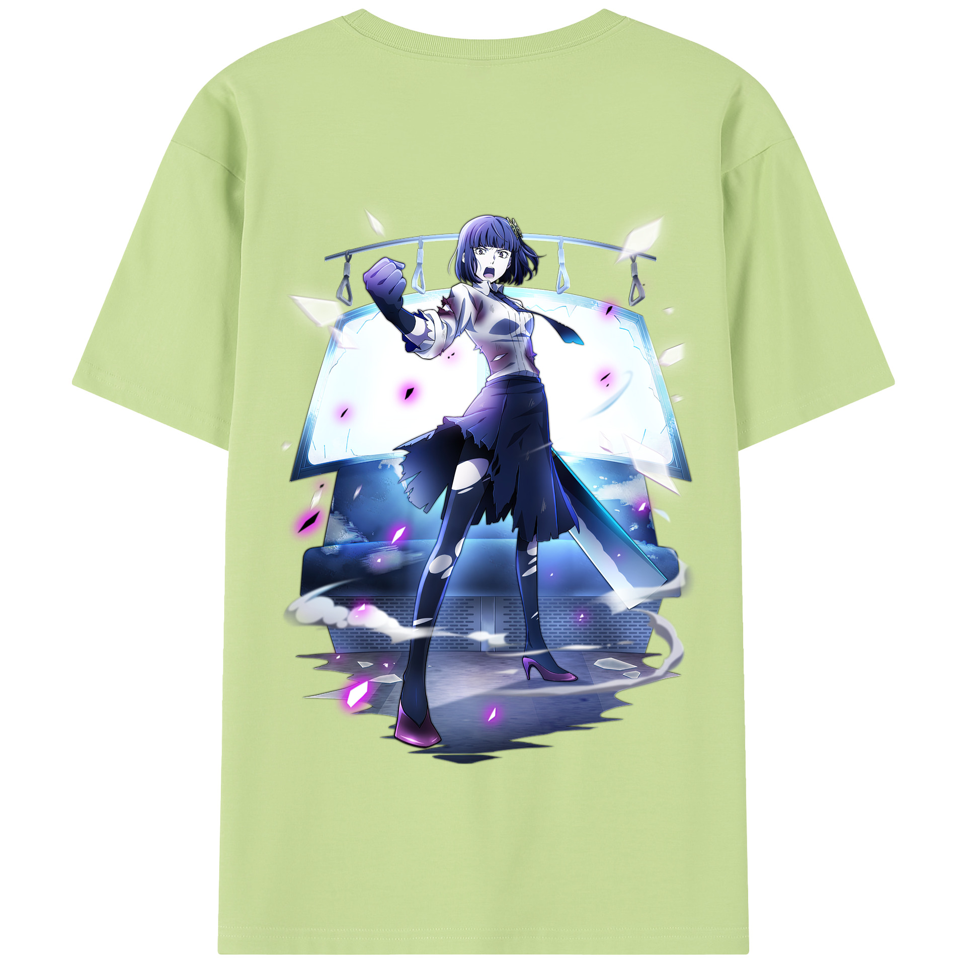 （画像用） 文豪ストレイドッグス Bungo Stray Dogs 綿100％半袖Tシャツ（背面プリント）